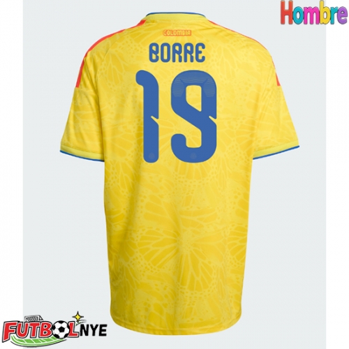 Camiseta Colombia Rafael Santos Borre #19 Primera Equipación Mundial 2026 manga corta